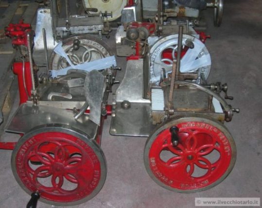 Berkel slicers before restoration