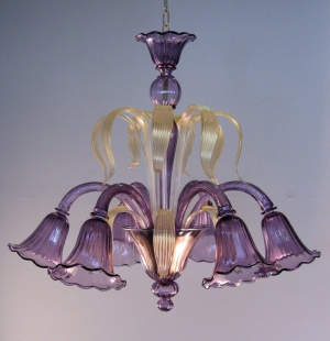 Artistic Venetian Chandeliers Glass Murano