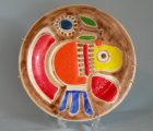 piatto ceramiche de simone dipinto a mano epoca 1964