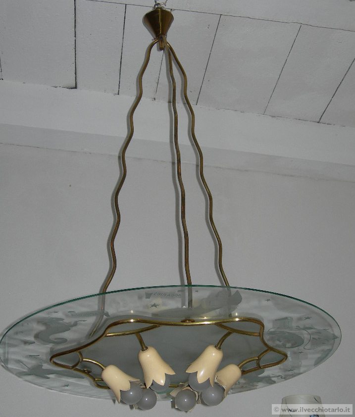 Lampadario chandelier fontana arte anni 50? Modernist vintage from 50s