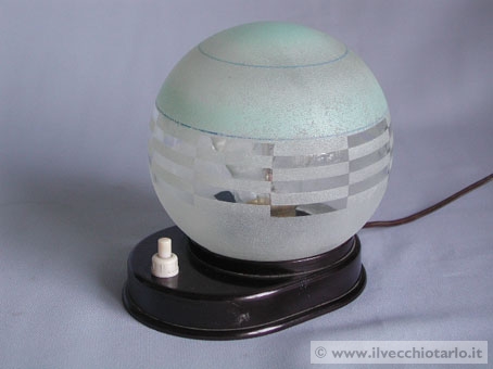 lampada vetro deco bachelite