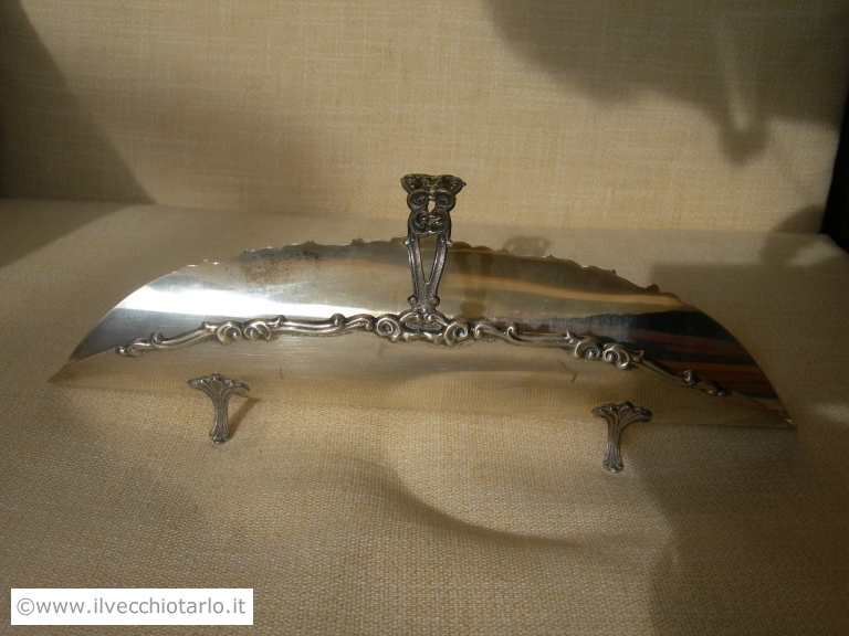 Vecchio portagrissini argento vintage da tavola